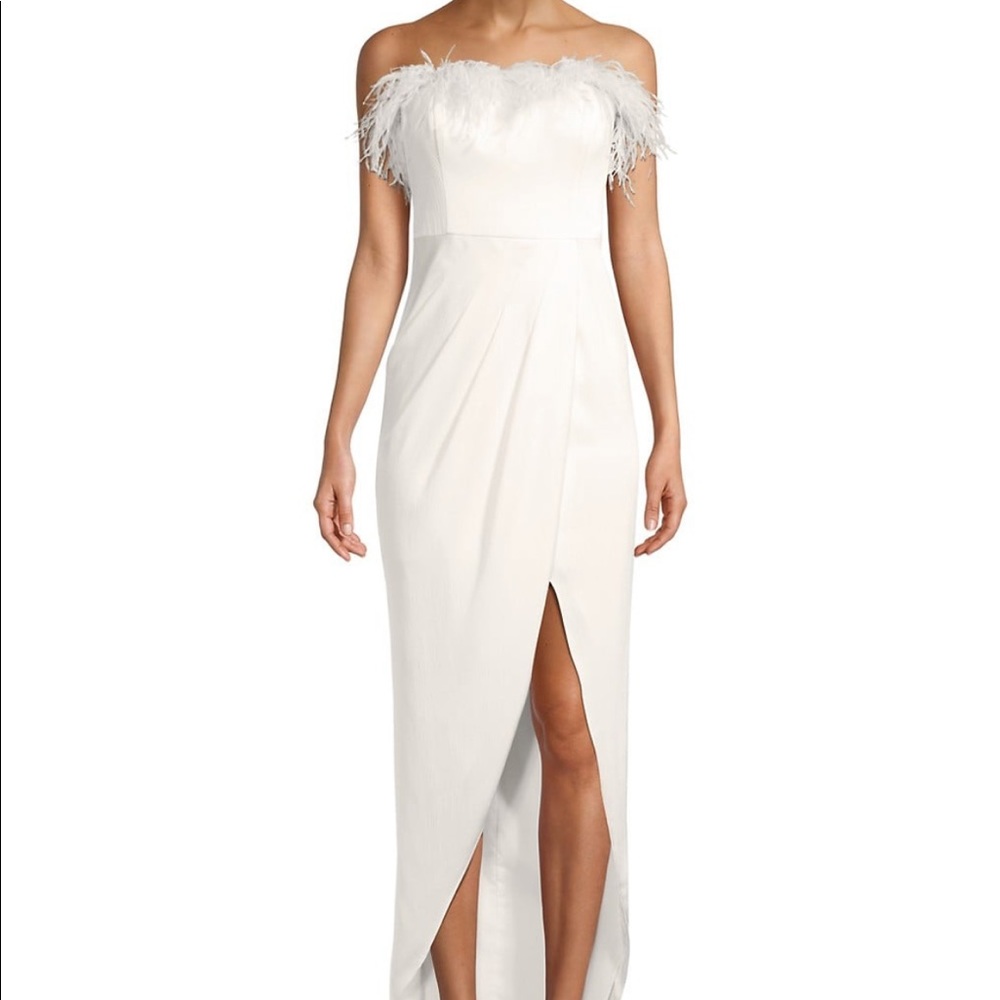 Aidan Mattox White Bridal Dress, size 10. Brand new never worn perfect condition